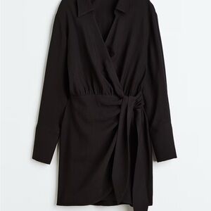 H&M Classic Black Wrap Dress